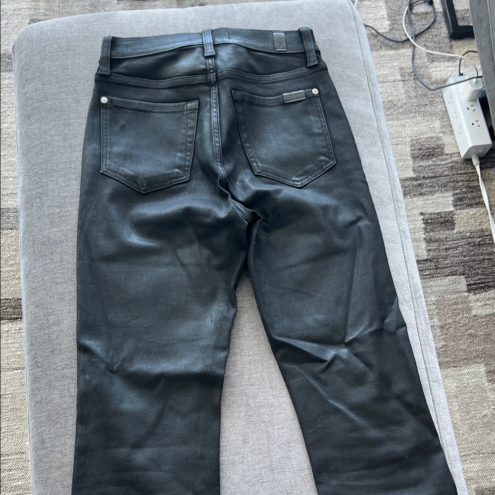 7 for all mankind slim kick coated